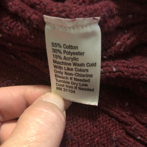 Saddlebred Men's Burgundy Crewneck Sweater - Picture 3 of 6